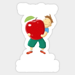 Apple For Teacher Of Tiny Humans Sticker